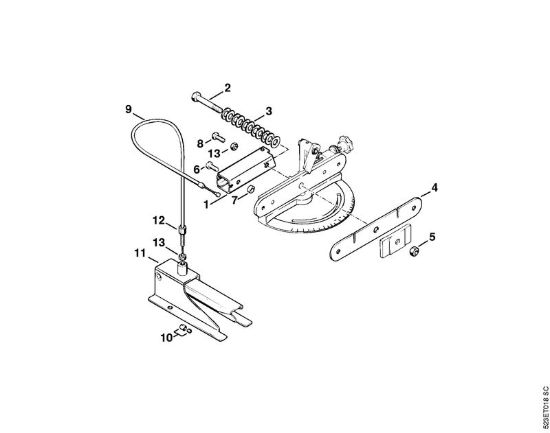 Dispositivo di serraggio USG USG brand Stihl